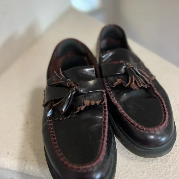 Dr. Martens Cherry distressed Red Adrian Tassel Loafers  Men’s size 11 - Picture 10 of 15